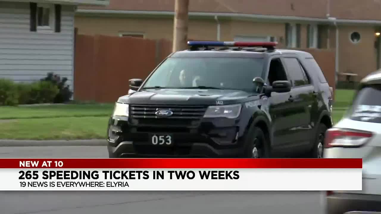 265 tickets issued in 2 weeks Elyria police crack down on speeders