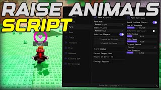 Best Raise Animals Script Gui Auto Farm And Infinite Money - Roblox 2025