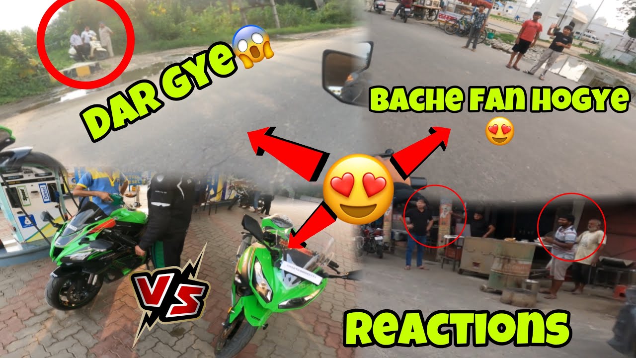 Zx10r vs Ninja 300🥵|| bache fan hogye😍|| Reactions || uncle dar gye😱 Preparation For Ladakh