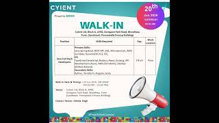 Java full stack developer jobs open - #cyient #freshers #careeropportunity #fullstackdevelopment