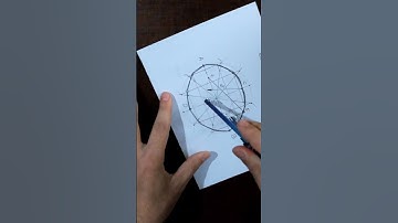 Draw an elliptic curve, the tangent normal above it part 3 #drawing #art  #technical #geometry #math