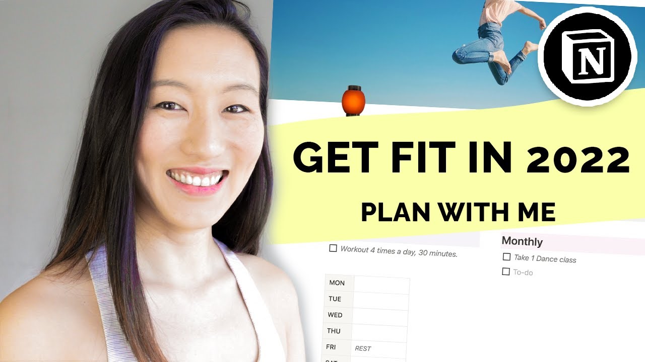 Plan 2022 Fitness & Aerial Goals with Me (Notion How to + Free Downloadable)