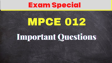 Important Questions  | MPCE 012 | Psychodiagnostics | IGNOU