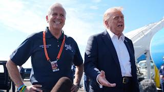 Dueling protests, traffic problems amid President Trump's visit to Nassau County