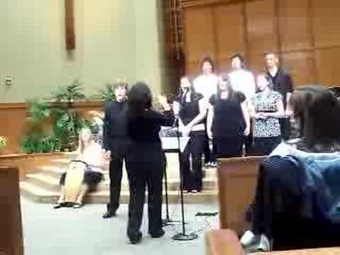 Rainier Christian High School Choir performing at the Spring