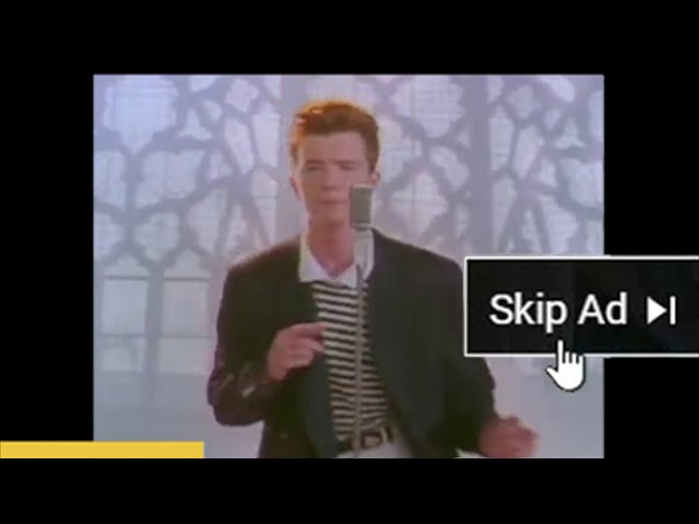 Pew pew pew pew - Fun fact: the Rick Roll video was