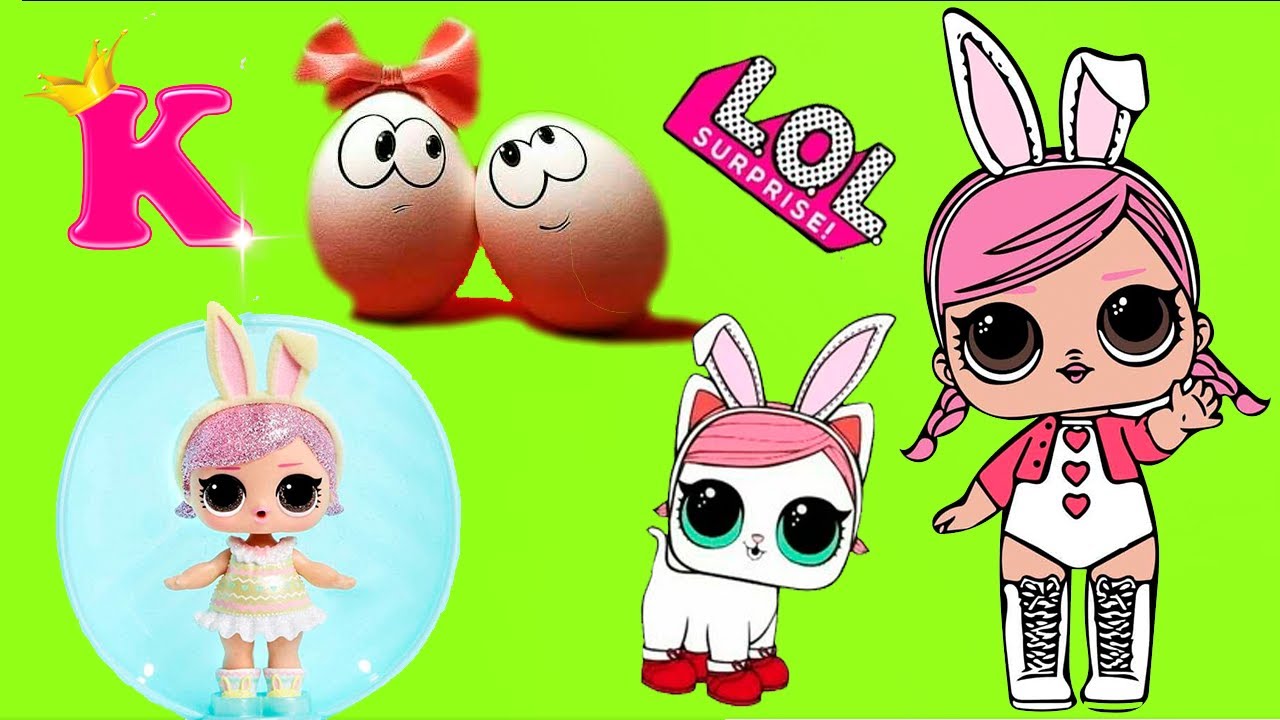 Пасхальные куколки ЛОЛ GLITTER Hop and Hop Kit-tea! LOL Surprise Spring Bling 🐰 Пасхальный выпуск