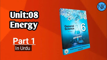 Science Class 6 | Unit 08 | Energy |SNC New Syllabus 2022lin Urdu|kpkbook|
