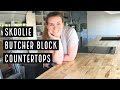 Skoolie Butcher Block Countertops || 2020 Bus Conversion - Episode 28
