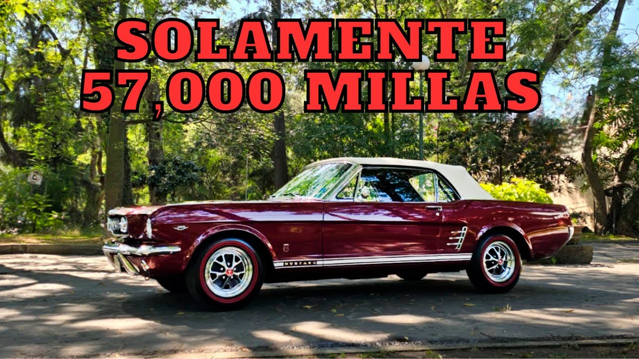 Mustang 1966 Convertible  El Auto Soñado por todos Solamente 57,000 millas