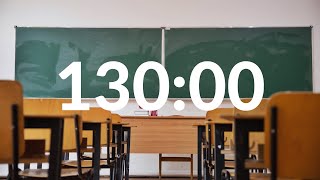 📝School Exams Ambience 📚130 minutes Ambient Exam Hall Sounds Timer (2 hour 10 min.)