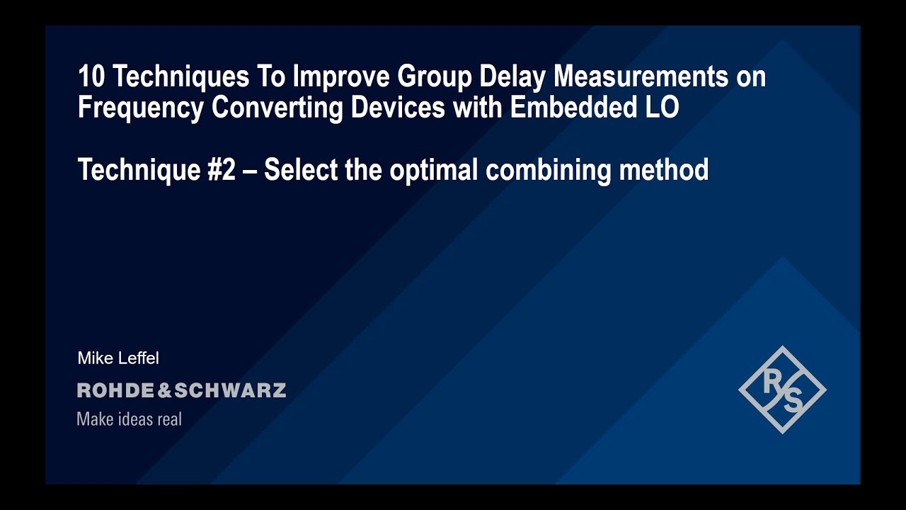 Technique #2: Select the optimal combining method