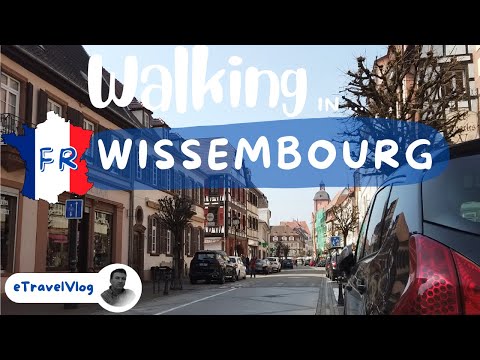 France travel 4k, France sightseeing, Wissembourg 4K walk, Summer walking tour