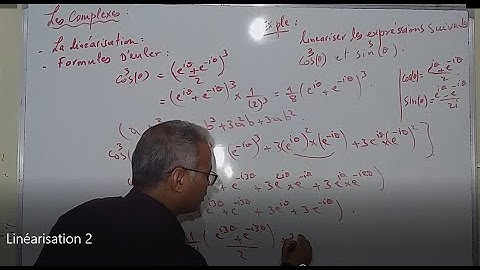 des astuces pour linéariser des expressions  trigonométriques