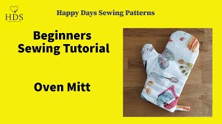 Overbury Oven Mitt Tutorial by Happy Days Sewing