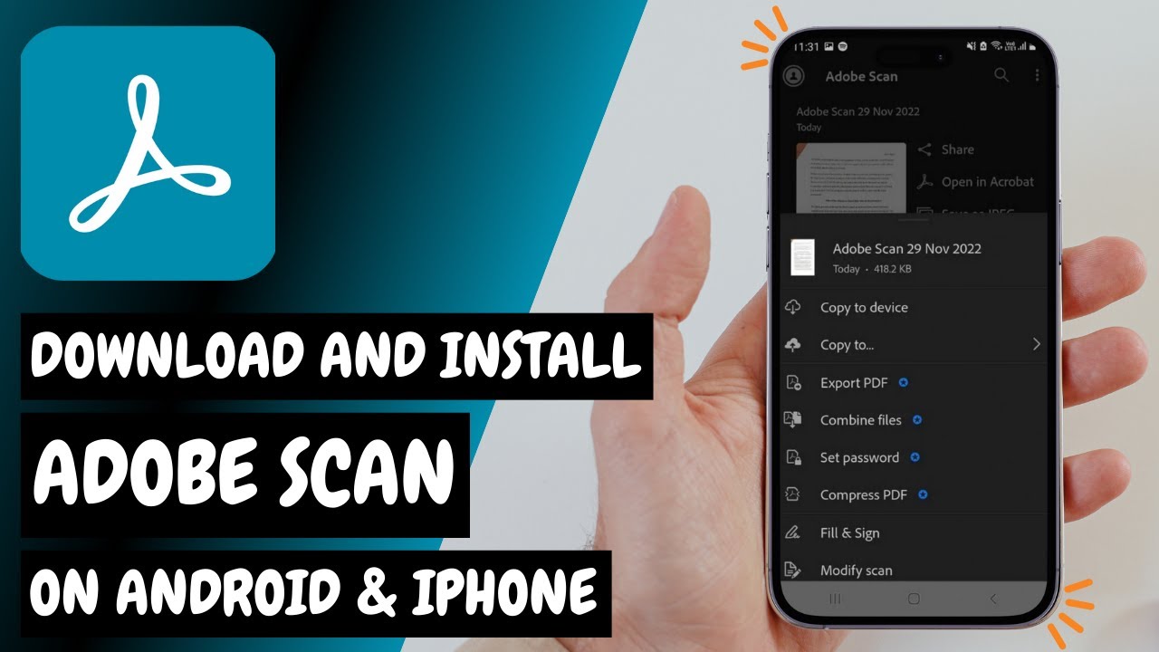 Adobe Scan Android How to Download and Install Adobe Scan on Android & iPhone - YouTube
