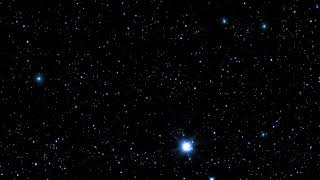 1 Hour VJ Loop  Moving blue Stars Field Clean Space Galaxy relaxing background