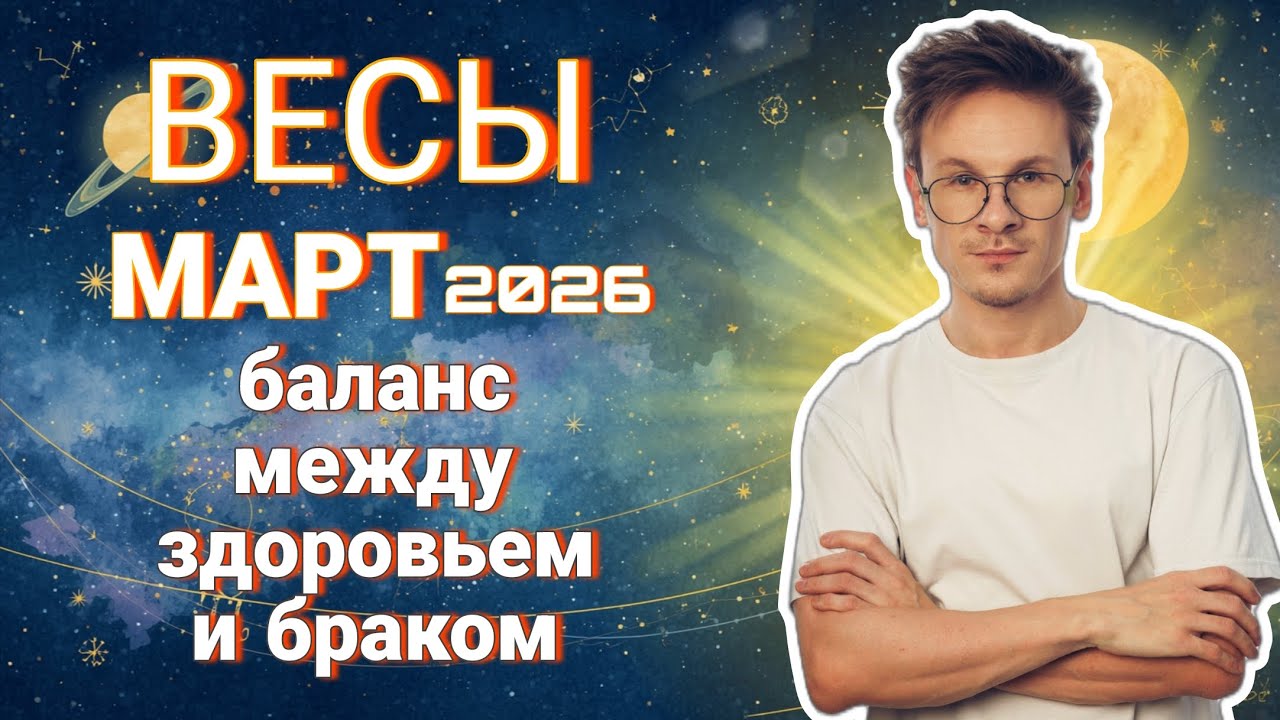 Весы - гороскоп на Март 2026 года