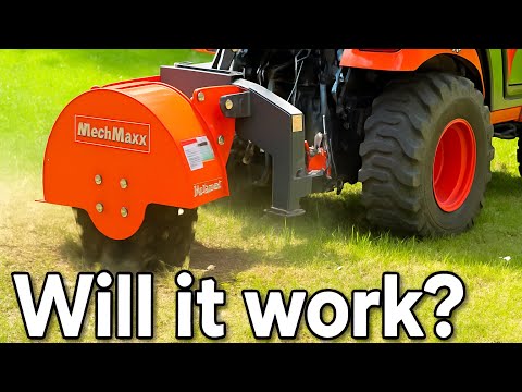 Can a Kubota BX handle a 24 inch stump grinder?