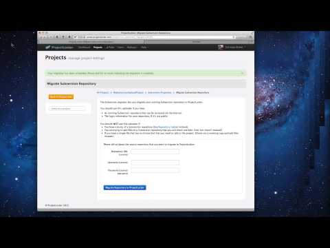 Uploading A Subversion Repository