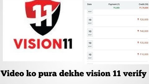 vision 11 account under review problem solved || vision11 verification verification kaise kare