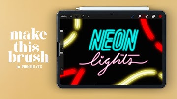 Create Neon Light Brush in PROCREATE