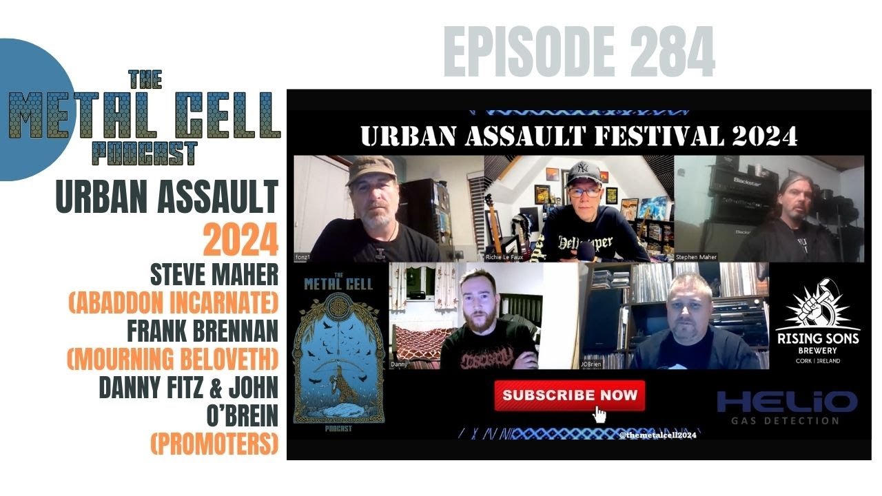 Urban Assault: Steve of Abaddon Incarnate, Frank of Mourning Beloveth and promotors Danny & John.