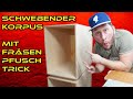 Schwebender Korpus mit Fräsen Pfusch Trick - Falsch gefräst gibts nicht mit diesem Trick - Tab