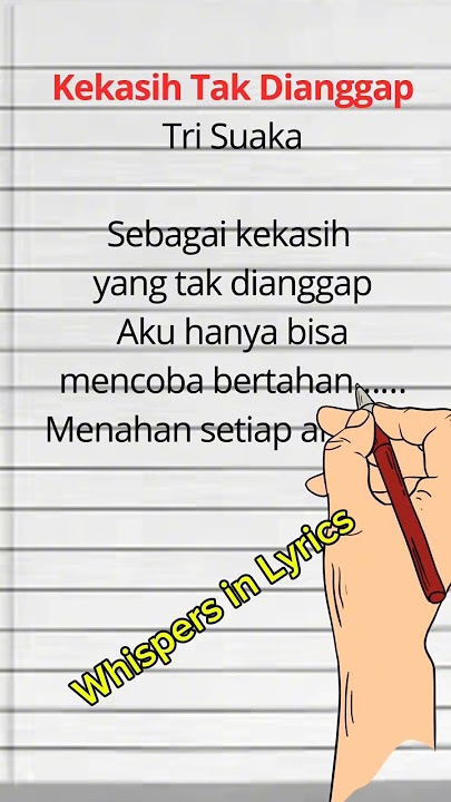 Lirik Lagu KeKasih Tak Dianggap || TriSuaka. #lyrics #music