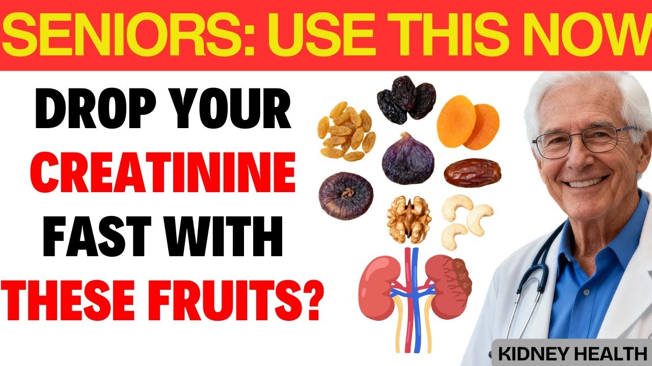 Seniors: 7 Miracle Dried Fruits That Lower Creatinine Levels Fast | Kidney Health