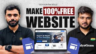 🔥 Make 100% Free Website | Step-by-Step Full Tutorial in Hindi | VidyaGram Skills