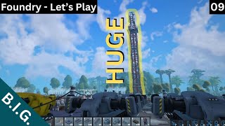 Foundry - Let's Play - Warehouse, Huge Radio Tower and repairing the Mothership - Ep.09