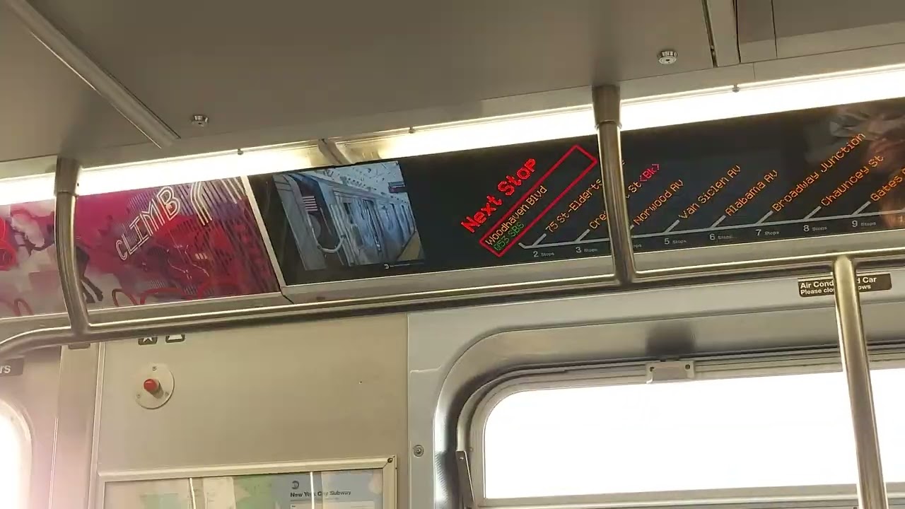 New R179 Z train annoucement at Woodhaven Blvd