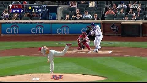 PHI@NYM: David Wright hits a single in the bottom of the first inning