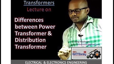 Difference between power transformer and distribution transformer