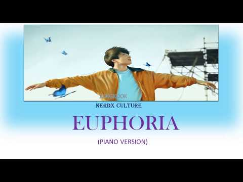 BTS Jungkook - Euphoria (Piano Ver.) (방탄소년단 정국 - 유포리아) [Colour Coded Lyrics|Han|Rom|Eng/가사]