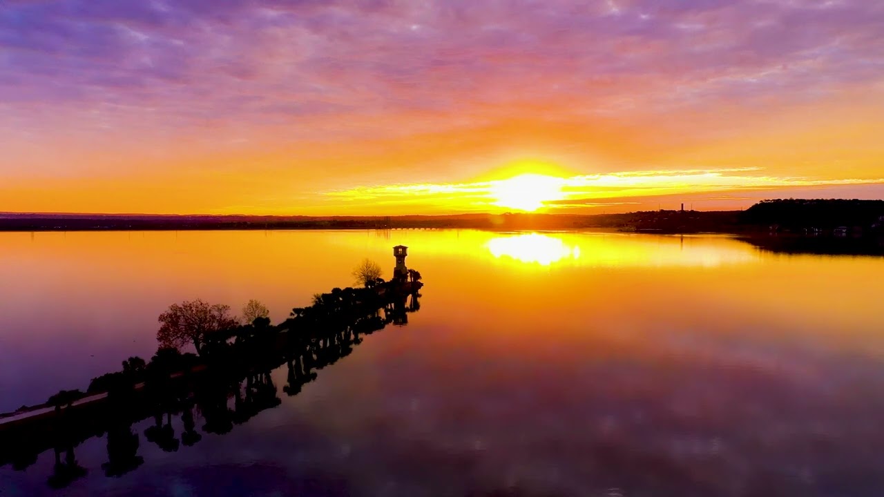 ☀️ Radiant Sunrise Over Lake LBJ 🌅 Horseshoe Bay’s Morning Magic!