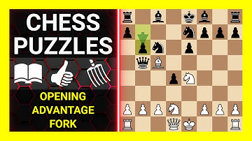 Chess Puzzles to Practice. Themes: Opening, Advantage, Fork. Learn Chess