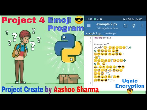 Project 4 (my Emoji 😎 Program )#new #python #encryption #project #csheducation