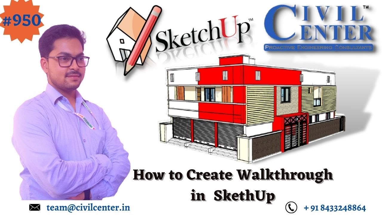 How to Create Walkthrough in SketchUp & Export in Video || Walkthrough  Animation|| Sketchup Tutorial - YouTube