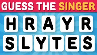 GUESS THE SINGER FROM SCRAMBLED LETTERS 🎤 👨🏼‍🎤 | Celebrity Quiz
