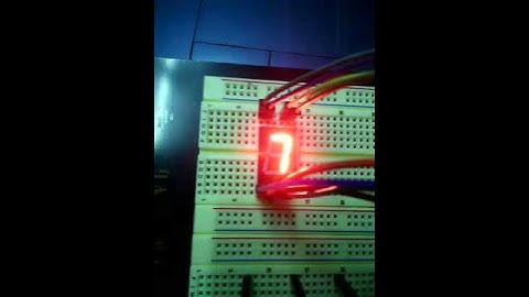 การทดลองเขียนโปรแกรมควบคุม 7Segments ด้วย Arduino