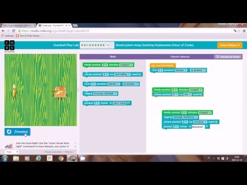 "Code.org"- kodowanie (Gumball Play Lab)