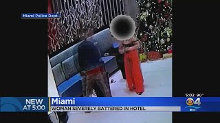 Miami Police Seeking 2 Men In Brutal Beating Of Woman Inside Miami Hotel Room