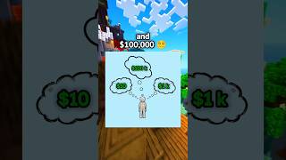 $10 vs $1,000 vs $100,000 Lifestyle 🤑💲#shorts #roblox #robloxrant #rblx #relatable