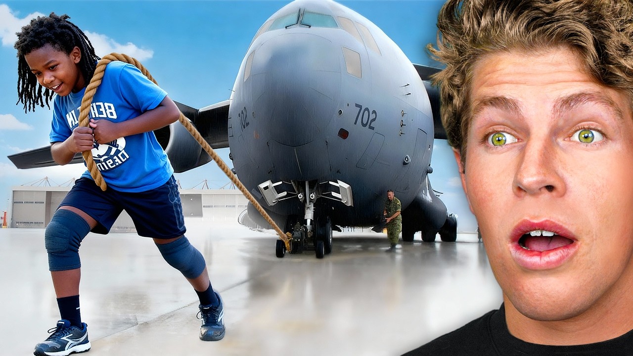 World's Strongest Kid VS Plane!