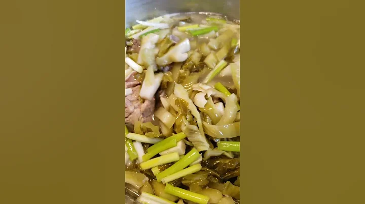 Pickled Mustard Green Soup 😋  #khmerfood  #pickled - DayDayNews