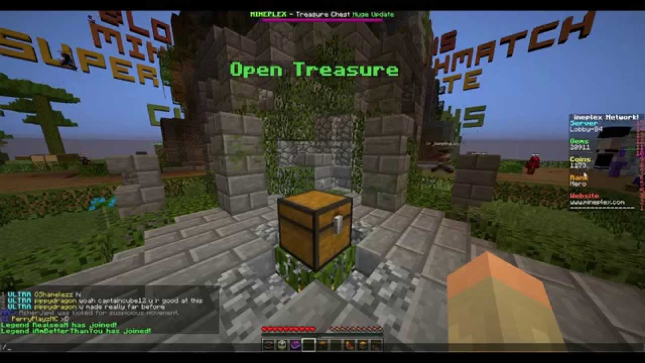 Minecraft: Mineplex Treasure Chest Update! *New Update* - YouTube