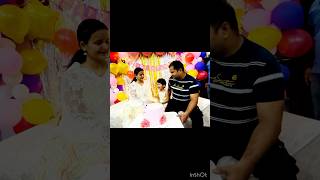 Cake cut krte Time Riddhi rone lagi😂😂#minivlog #shorts #birthday #celebration #party #cake #food