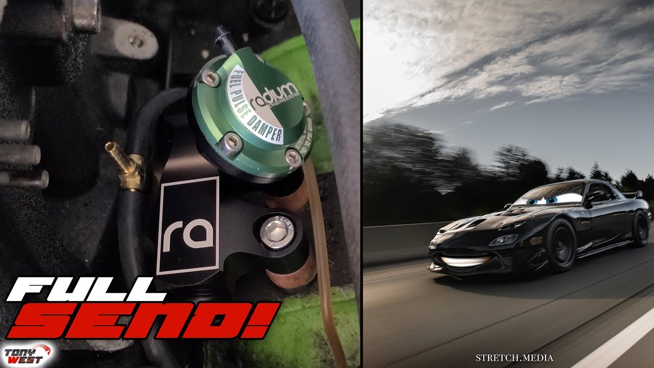 Rx7 Radium Rail 400+ FD RX-7 Fuel system upgrade - Radium fuel rails install - YouTube
